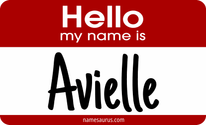 Hello my name is Avielle png download