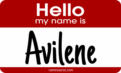 Hello my name is Avilene png download
