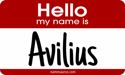 Hello my name is Avilius png download