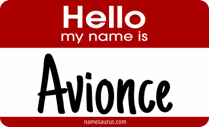 Hello my name is Avionce png download