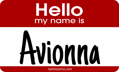 Hello my name is Avionna png download