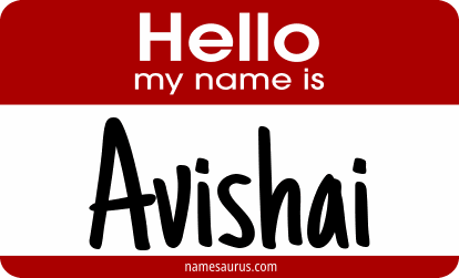 Hello my name is Avishai png download