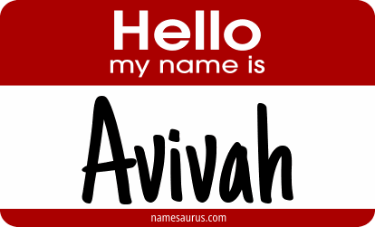 Hello my name is Avivah png download