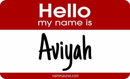 Hello my name is Aviyah png download