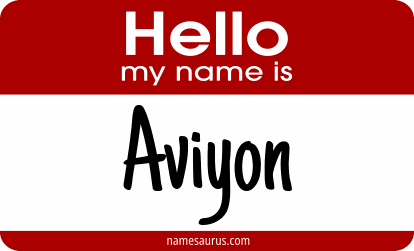 Hello my name is Aviyon png download