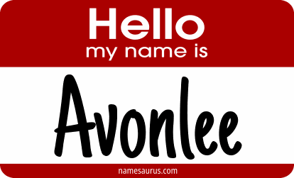 Hello my name is Avonlee png download