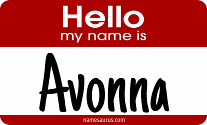Hello my name is Avonna png download