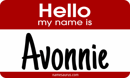 Hello my name is Avonnie png download