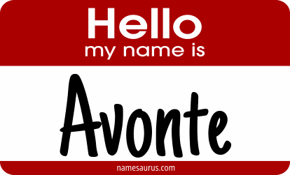 Hello my name is Avonte png download