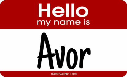 Hello my name is Avor png download