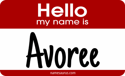 Hello my name is Avoree png download