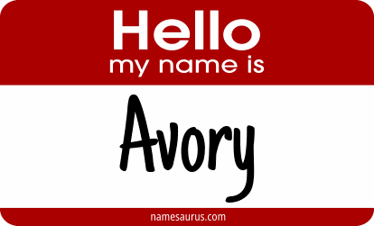 Hello my name is Avory png download