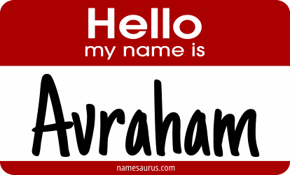 Hello my name is Avraham png download