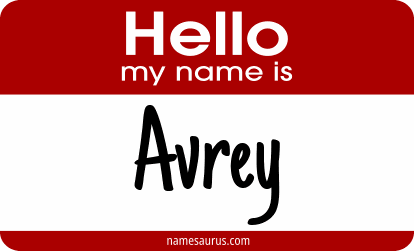 Hello my name is Avrey png download