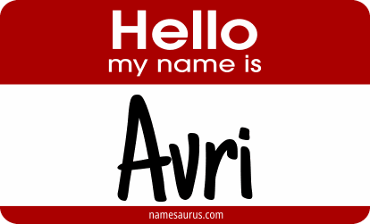 Hello my name is Avri png download