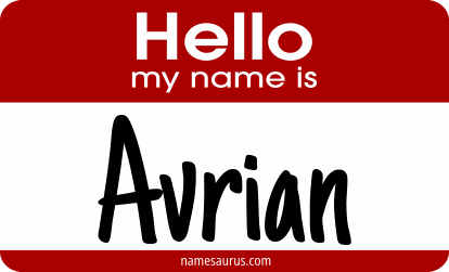 Hello my name is Avrian png download