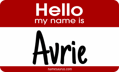 Hello my name is Avrie png download