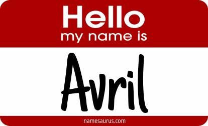 Hello my name is Avril png download