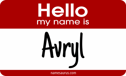Hello my name is Avryl png download