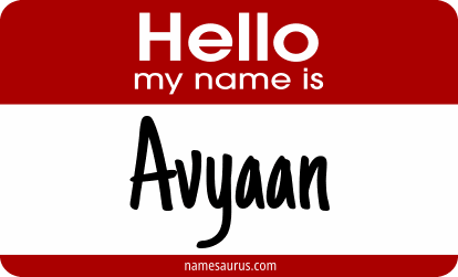 Hello my name is Avyaan png download