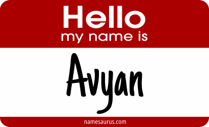 Hello my name is Avyan png download