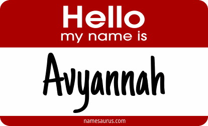 Hello my name is Avyannah png download
