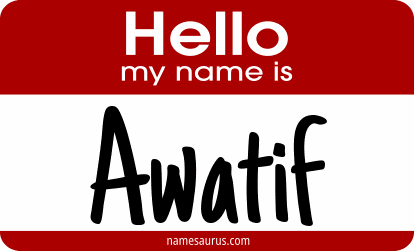 Hello my name is Awatif png download
