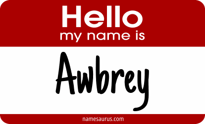 Hello my name is Awbrey png download