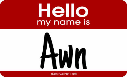 Hello my name is Awn png download