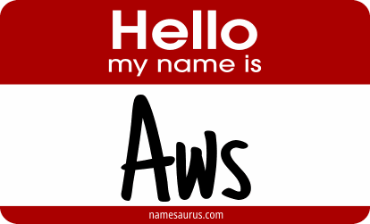Hello my name is Aws png download