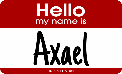 Hello my name is Axael png download