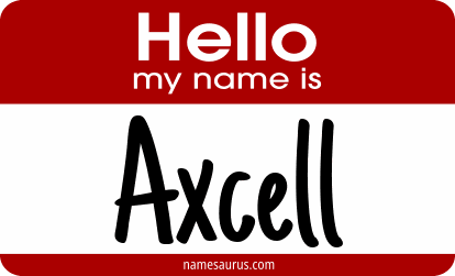 Hello my name is Axcell png download