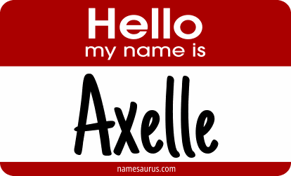 Hello my name is Axelle png download