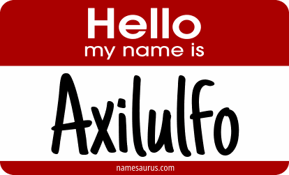 Hello my name is Axilulfo png download