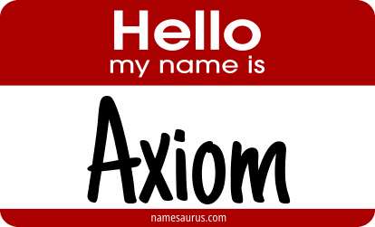 Hello my name is Axiom png download