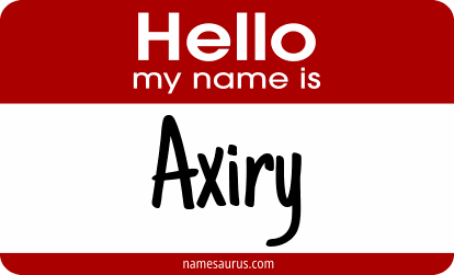 Hello my name is Axiry png download