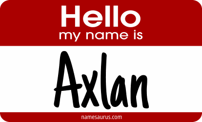 Hello my name is Axlan png download