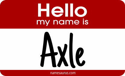 Hello my name is Axle png download
