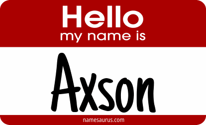 Hello my name is Axson png download