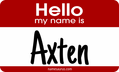 Hello my name is Axten png download