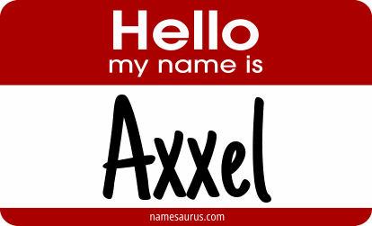 Hello my name is Axxel png download