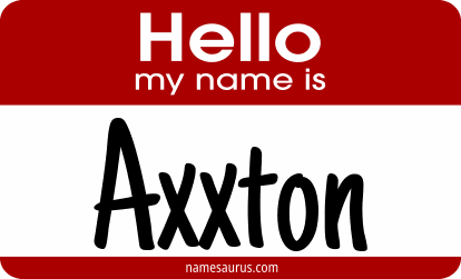 Hello my name is Axxton png download
