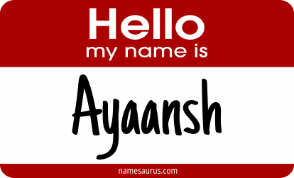Hello my name is Ayaansh png download