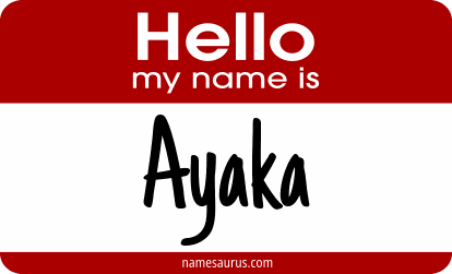 Hello my name is Ayaka png download