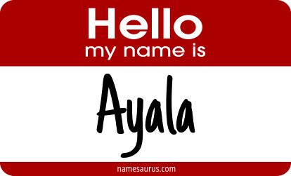 Hello my name is Ayala png download