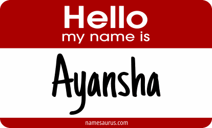 Hello my name is Ayansha png download