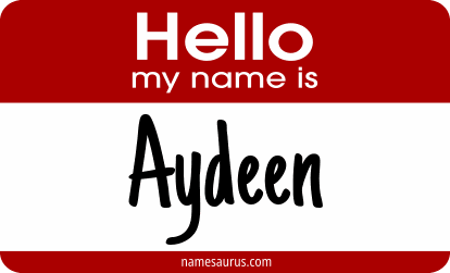 Hello my name is Aydeen png download