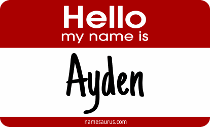 Hello my name is Ayden png download