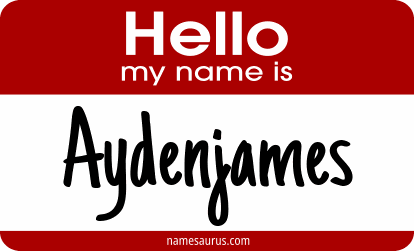 Hello my name is Aydenjames png download