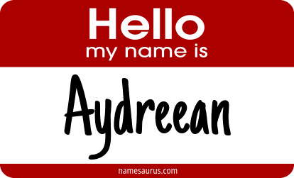 Hello my name is Aydreean png download